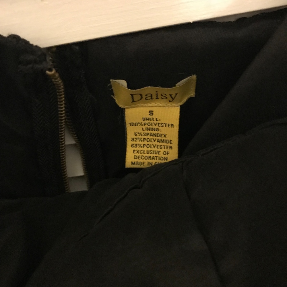 Black Lace Overlay Dress - Picture 5 of 5